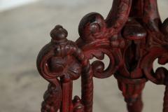 19thC French Mahogany Cast Iron Side Table - 3342623