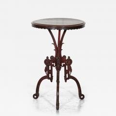 19thC French Mahogany Cast Iron Side Table - 3343190