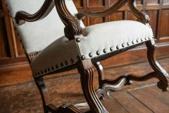 19thC French Mahogany Louis XIV Style Armchair - 1964625