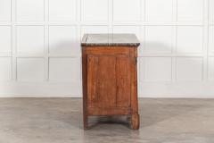 19thC French Marble Empire Fruitwood Commode - 3043471