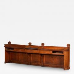 19thC French Oak Bank Counter - 2769553