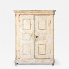 19thC French Painted Pine Armoire - 2724540