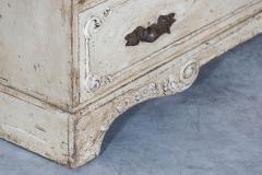 19thC French Painted Pine Graduated Chest of Drawers - 2768977