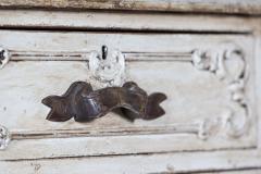 19thC French Painted Pine Graduated Chest of Drawers - 2768979