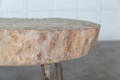 19thC French Provincial Elm Chopping Block Table - 2929871