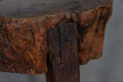 19thC French Provincial Elm Chopping Block Table - 2929886