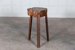 19thC French Provincial Elm Chopping Block Table - 2929888