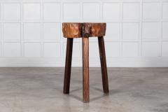 19thC French Provincial Elm Chopping Block Table - 2929891
