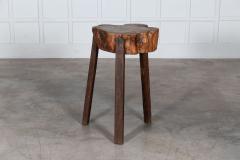 19thC French Provincial Elm Chopping Block Table - 2929892