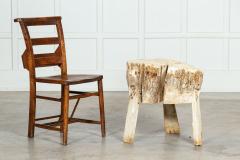 19thC French Provincial Elm Chopping Block Table - 3239550