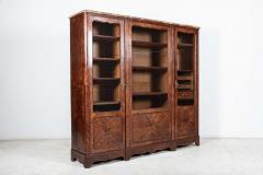 19thC French Walnut Armoire Bookcase - 2404052