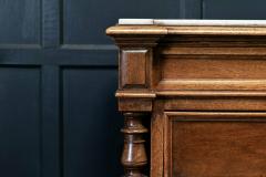 19thC French Walnut Carrara Marble Commode - 1978631