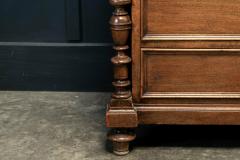 19thC French Walnut Carrara Marble Commode - 1978633