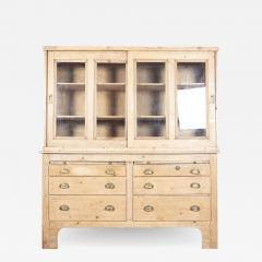 19thC Glazed Pine Housekeepers Cabinet - 2489913