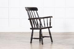 19thC Irish Ebonised Famine Chair - 3784356