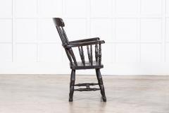 19thC Irish Ebonised Famine Chair - 3784359