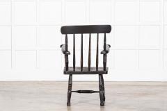 19thC Irish Ebonised Famine Chair - 3784360