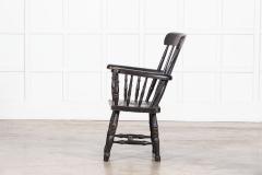 19thC Irish Ebonised Famine Chair - 3784361