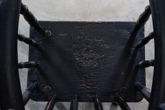 19thC Irish Ebonised Famine Chair - 3784362