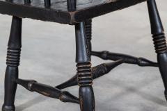 19thC Irish Ebonised Famine Chair - 3784365