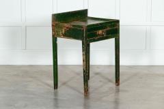 19thC Irish Painted Vernacular Pine Work Table - 3268333