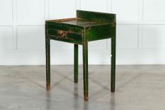 19thC Irish Painted Vernacular Pine Work Table - 3268335