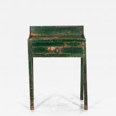 19thC Irish Painted Vernacular Pine Work Table - 3272046