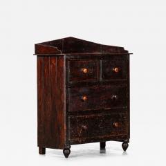 19thC Irish Pine Gallery Chest Drawers - 3717164