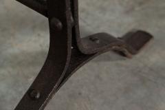 19thC Iron Pine Trestle Table - 3128722