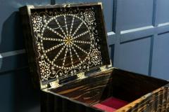 19thC Large Anglo Indian Coromandel Inlaid Sewing Box - 1954354