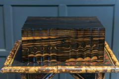 19thC Large Anglo Indian Coromandel Inlaid Sewing Box - 1954360