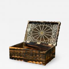 19thC Large Anglo Indian Coromandel Inlaid Sewing Box - 1955068