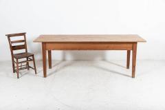 19thC Large English Pine Farmhouse Table - 2263589