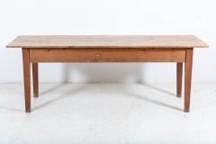 19thC Large English Pine Farmhouse Table - 2263597