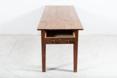 19thC Large English Pine Farmhouse Table - 2263599