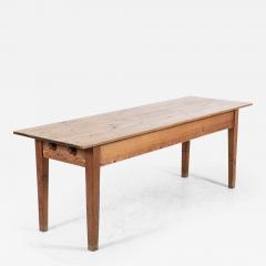 19thC Large English Pine Farmhouse Table - 2266603