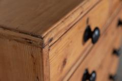 19thC Large English Pine Faux Bamboo Chest Drawers - 2831611