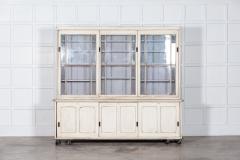 19thC Large English Pine Glazed Butlers Pantry Cabinet - 2949903