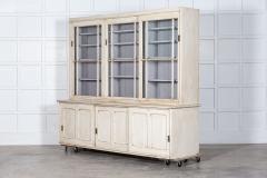 19thC Large English Pine Glazed Butlers Pantry Cabinet - 2949907