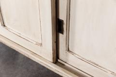 19thC Large English Pine Glazed Butlers Pantry Cabinet - 2949909