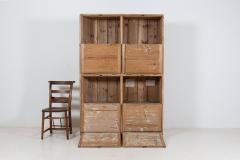 19thC Large English Pine Office Cabinet - 2081269