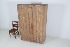 19thC Large English Pine Office Cabinet - 2081281