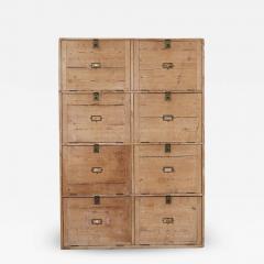 19thC Large English Pine Office Cabinet - 2082388