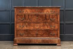 19thC Large French Burr Walnut Commode - 2005649