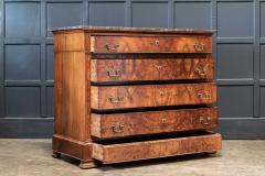 19thC Large French Burr Walnut Commode - 2005678