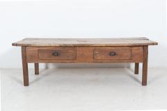 19thC Large Provincial Spanish Oak Coffee Table - 2102392