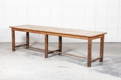 19thC Monumental French Oak Fruitwood Farmhouse Table - 2665222