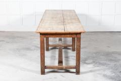 19thC Monumental French Oak Fruitwood Farmhouse Table - 2665230