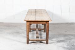 19thC Monumental French Oak Fruitwood Farmhouse Table - 2665231