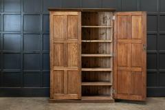 19thC Oak Panelled Cupboard - 1978654